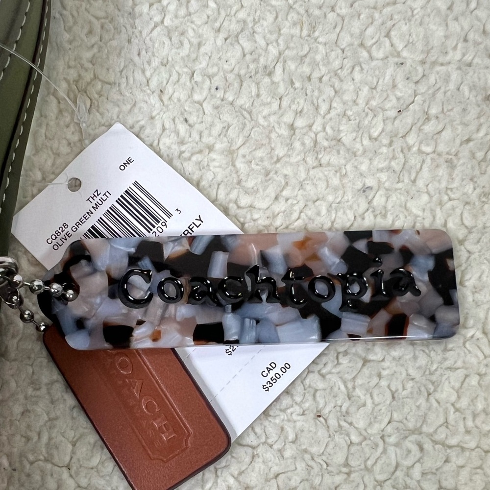 COACH ERGO BAG IN COACHTOPIA LEATHER WITH CHECKERED BUTTERFLY PRINT - Picture 6 of 14